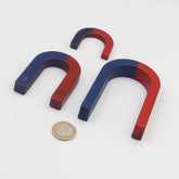 Set of 3 Horseshoes Magnets Vintage Red / Blue - ACCESSOIRES LEDUC BV